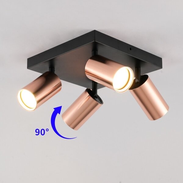 Immax NEO 08304L - Точково осветително тяло PUNTO 4xGU10/9W/230V розово злато