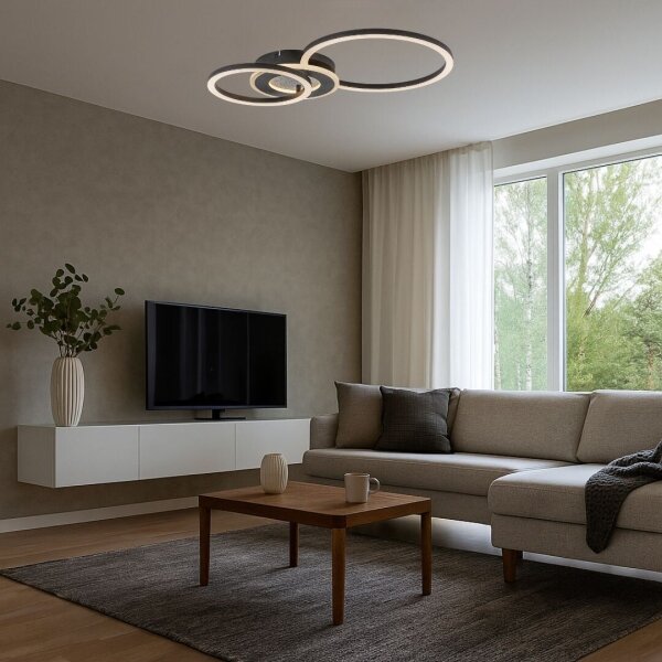 Rabalux 71485 - LED димируем таванен осветител LUREO LED/24W/230V 3000-6500K 46x33 cm + дистанционно управление