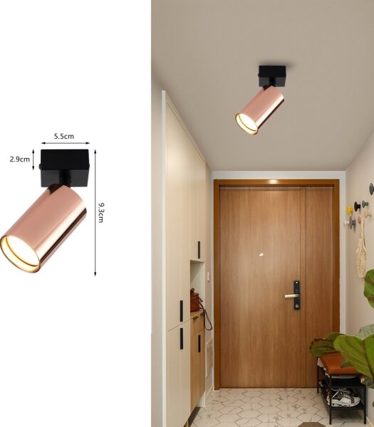 Immax NEO 08301L - Точково осветително тяло PUNTO 1xGU10/9W/230V розово злато