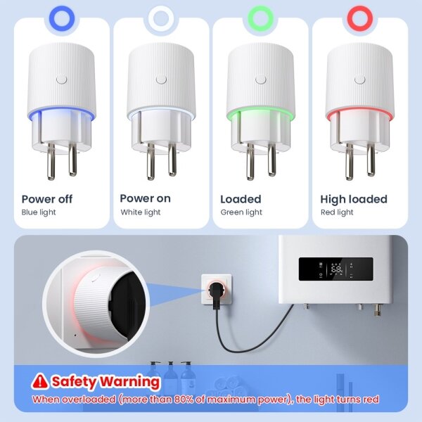 Immax NEO 07813L - Умен контакт F 3500W Wi-Fi
