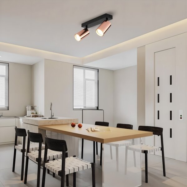 Immax NEO 08302L - Спот осветително тяло PUNTO 2xGU10/9W/230V розово злато