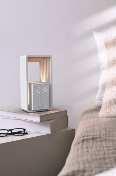 Immax NEO 09113L - настолна LED лампа с будилник и функция за зареждане CALM LED/3,5W/5V