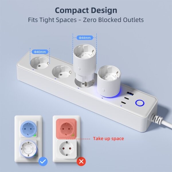 Immax NEO 07813L - Умен контакт F 3500W Wi-Fi