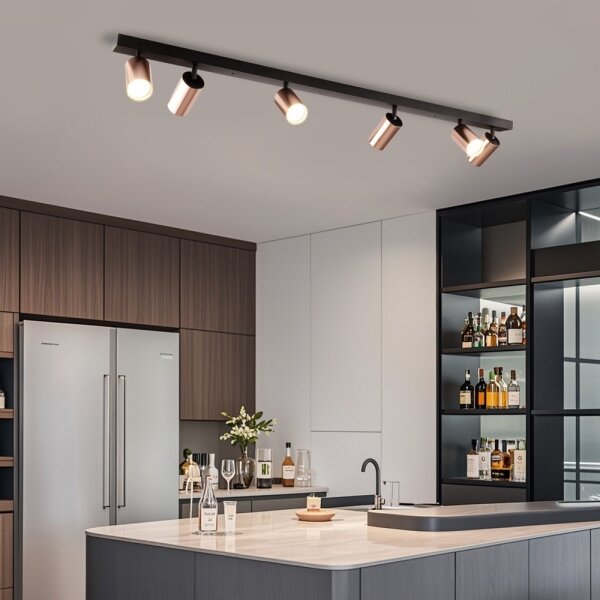 Immax NEO 08305L - Точково осветително тяло PUNTO 6xGU10/9W/230V розово злато