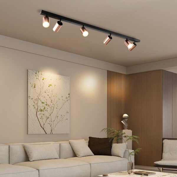 Immax NEO 08305L - Точково осветително тяло PUNTO 6xGU10/9W/230V розово злато