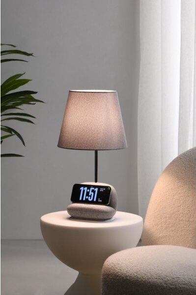 Immax 09109L - димируема настолна LED лампа с безжично зареждане Qi SOFA LED/6W/230V сива