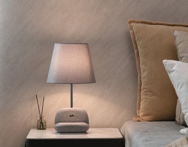 Immax 09109L - димируема настолна LED лампа с безжично зареждане Qi SOFA LED/6W/230V сива