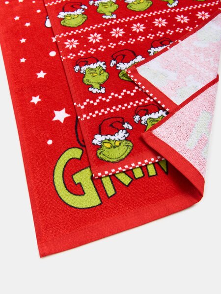 Sinsay - Памучни хавлии 2 броя Grinch - зeлeн