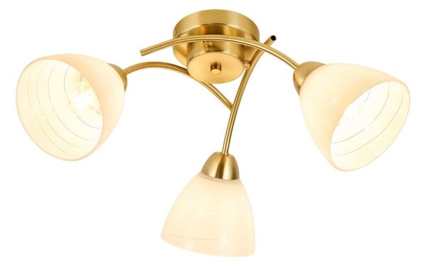 Плафониера CLARA 3xE27/15W/230V златна