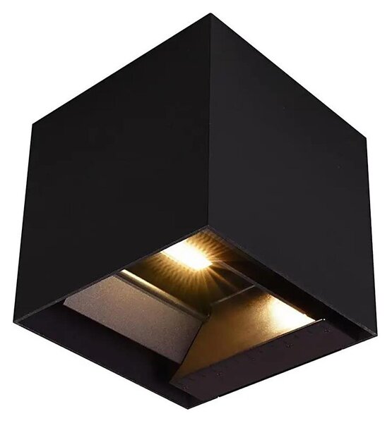 LED соларно стенно осветително тяло с вграден сензор LED/9W/3,7V 3000/4000/5000K IP65 2600mAh черно