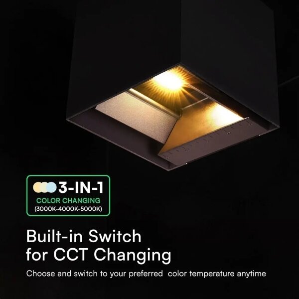 LED соларно стенно осветително тяло с вграден сензор LED/9W/3,7V 3000/4000/5000K IP65 2600mAh черно