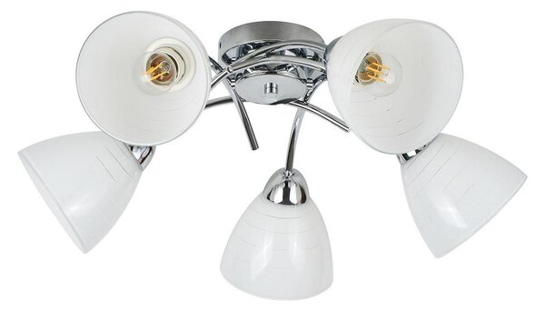 Плафонен полилей CLARA 5xE27/15W/230V лъскав хром