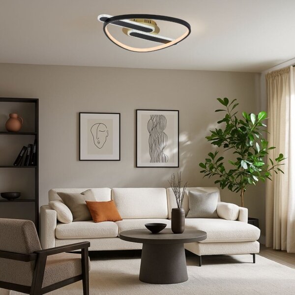 Rabalux 71467 - димируем LED плафон BRANTIEL LED/60W/230V 3000-6000K 53x45 cm + дистанционно управление