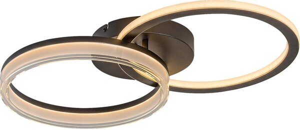 Rabalux 71479 - Димируема LED таванна лампа SERAPHIEL LED/38W/230V 3000–6500K 60x35 см + дистанционно управление