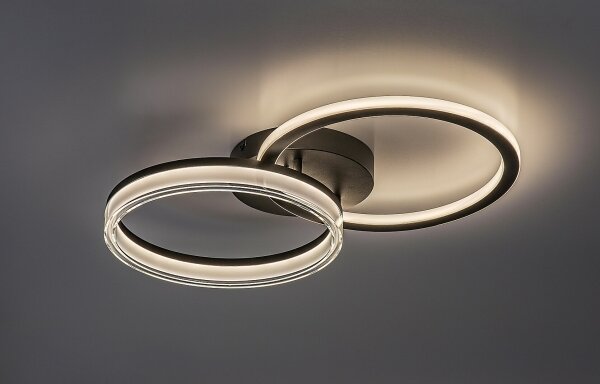 Rabalux 71479 - Димируема LED таванна лампа SERAPHIEL LED/38W/230V 3000–6500K 60x35 см + дистанционно управление