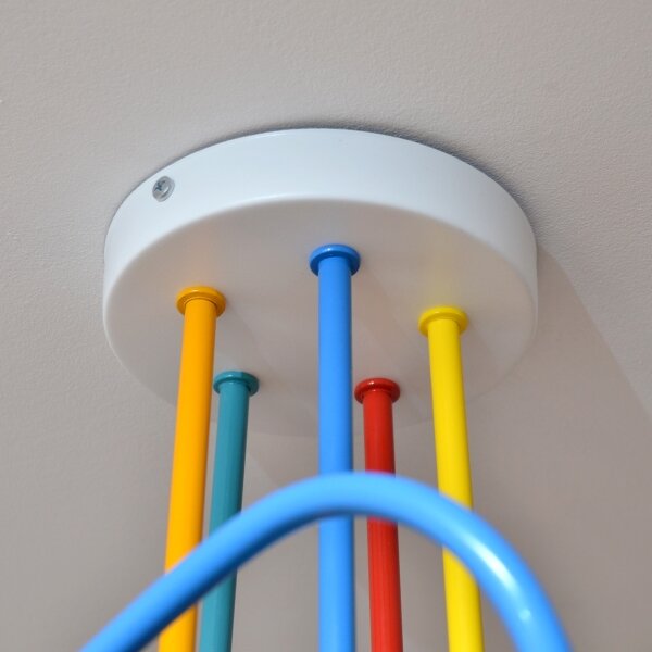 LED детски плафониер OXFORD 5xE27/15W/230V