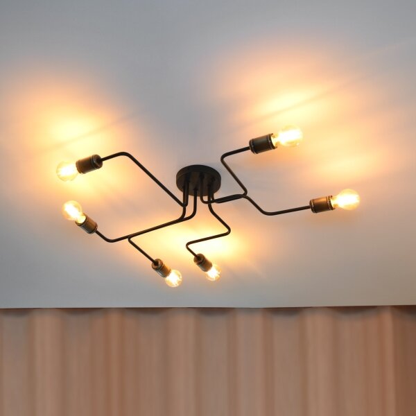 LED Полилей за повърхностен монтаж TUBE 6xE27/15W/230V