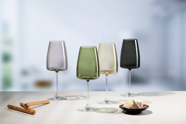 RONA Чаши за вино Deco fade amber 510мл 4бр