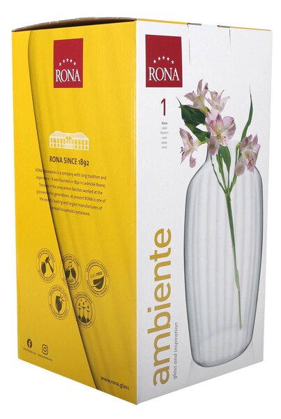 RONA Ваза от оптично стъкло Ambiente 5446/p 30см