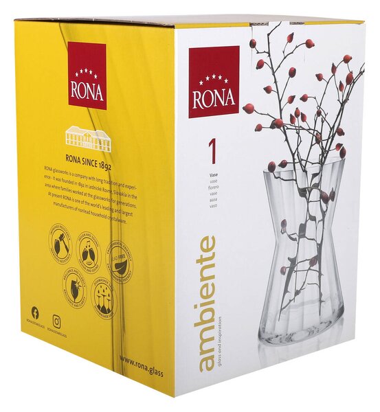 RONA Ваза от оптично стъкло Ambiente 5449/p 23см