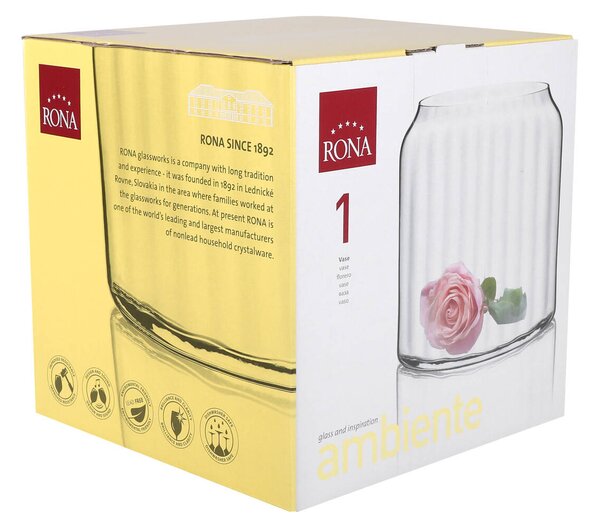 RONA Ваза от оптично стъкло Ambiente 5476/p 18.5см