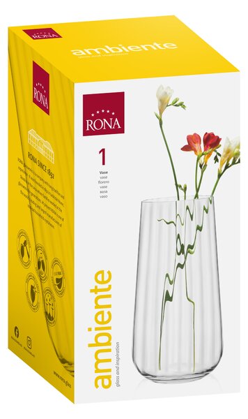 RONA Ваза от оптично стъкло Ambiente 5332/zp 25см