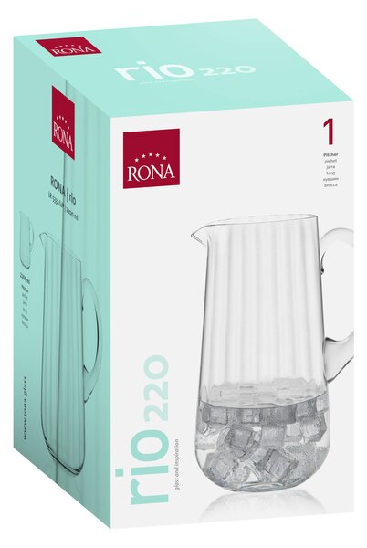 RONA Гарафа за вода от оптично стъкло Rio 2200мл