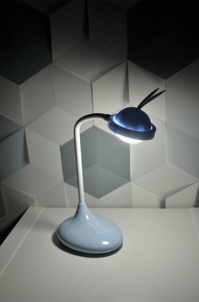 LED Детска сензорна лампа RABBIT LED/0,4W/5V 3000/6500K синя + USB