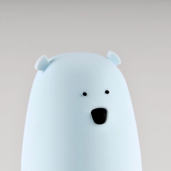 LED RGB детска сензорна лампа BEAR LED/0,8W/5V синя