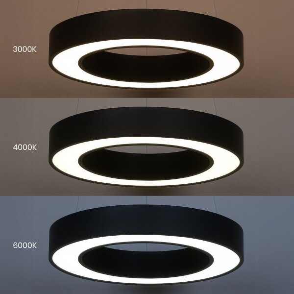 LED полилей на кабел UNION LED/40W/230V 3000/4000/6500K pr. 40 cm черен