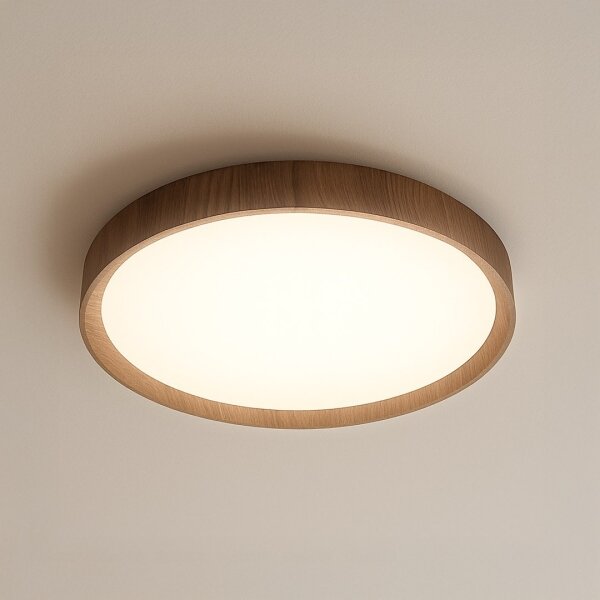 LED таванно осветително тяло FOREST LED/24W/230V Ø 39 см кафяво