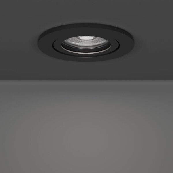 Eglo 902266 - КОМПЛЕКТ 5x LED вградено точково осветително тяло BARRANCO LED/4,8W/230V черно