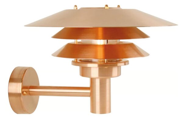 Nordlux - Външно стенно осветително тяло VENO 1xE27/60W/230V IP54, медно