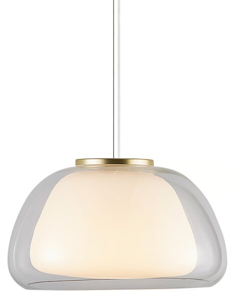 Nordlux - Полилей на кабел JELLY 1xE27/40W/230V бял/прозрачен, диаметър 39 см