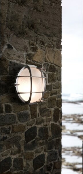 Nordlux - Външно стенно осветително тяло POLPERRO 1xE27/12,5W/230V IP64 сиво
