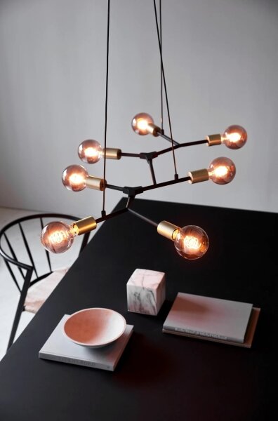 Nordlux - Полилей с кабелно окачване JOSEFINE 7xE27/60W/230V