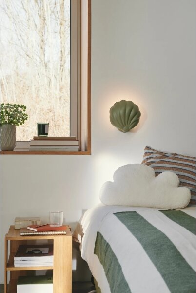 Nordlux - Настенно осветително тяло KONCHI 1xE14/25W/230V зелено
