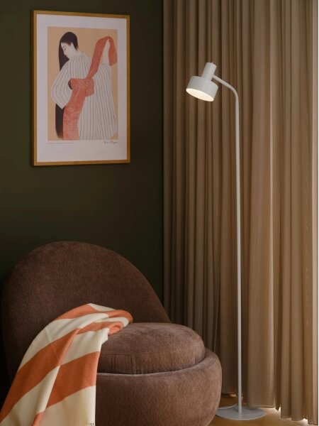 Nordlux - Подова лампа MATIS 1xE27/15W/230V бяла