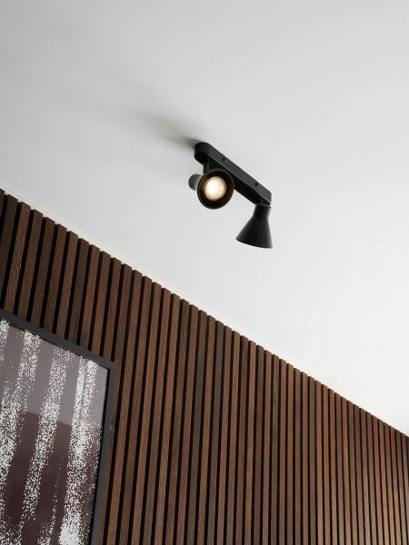 Nordlux - Точково осветително тяло EIK 2xGU10/35W/230V черно