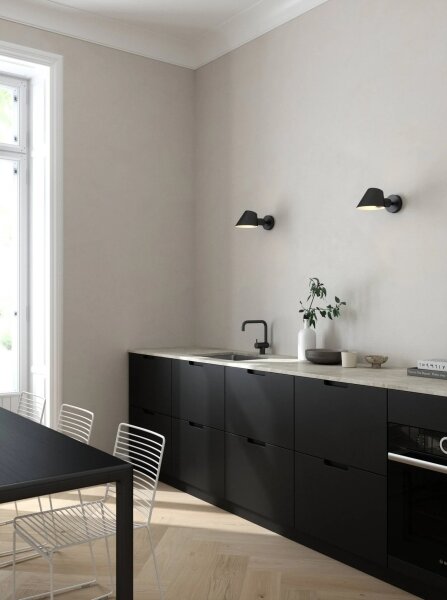 DFTP by Nordlux - Настенно осветително тяло STAY 1xE27/60W/230V черно