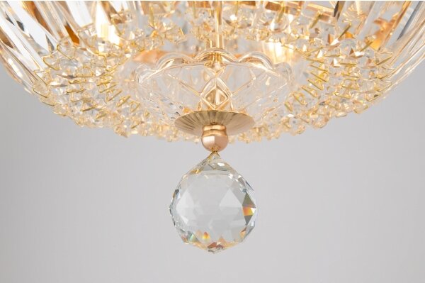 Maytoni DIA100-CL-12-G - Плафон BASFOR 12xE14/60W/230V златист
