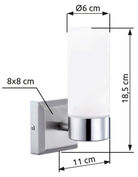 Brilagi - Стенен аплик за баня RAY 1xE14/40W/230V IP44