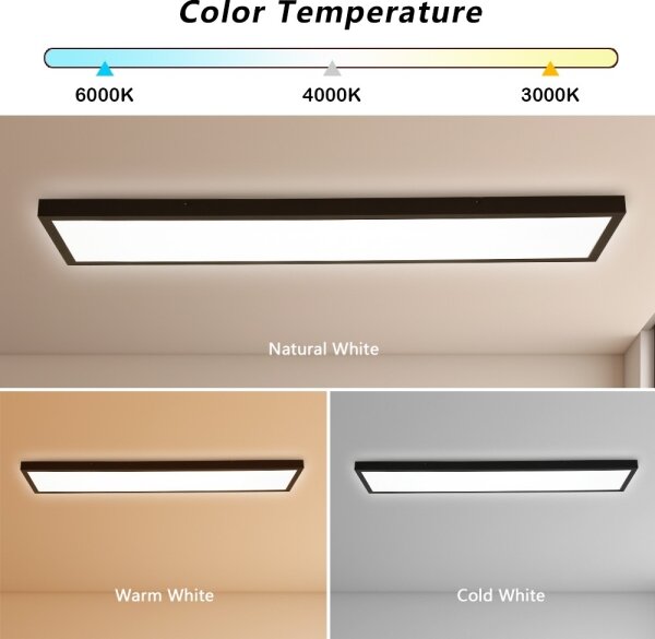 Brilagi - LED осветително тяло за баня FRAME LED/50W/230V 3000/4000/6000K IP44 черно