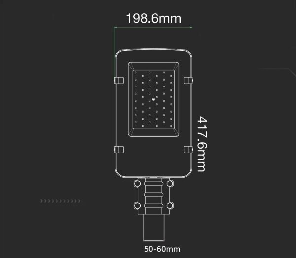 LED улична лампа SAMSUNG CHIP LED/30W/230V 6400K IP65