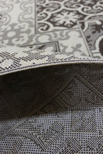 Кафяв килим Котаж с пачуърк - 200/290