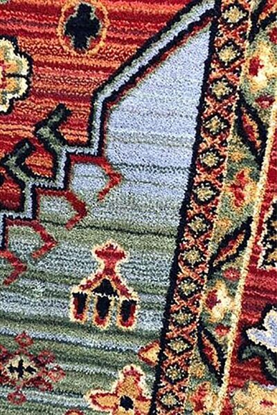 Класически тъмночервен килим Антик от вълна - 120/150