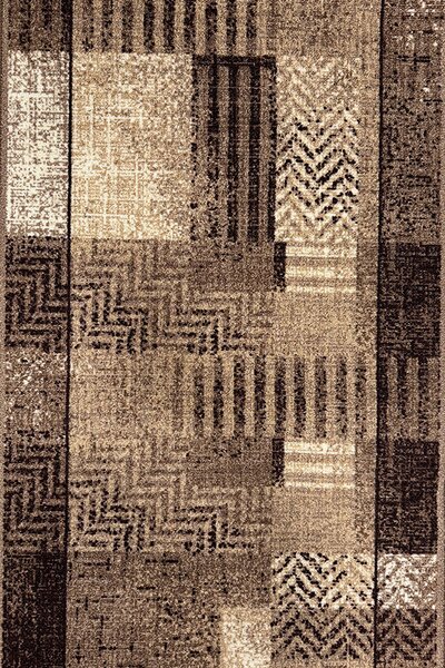 Кафяв мокетен килим абстракт - 150/200