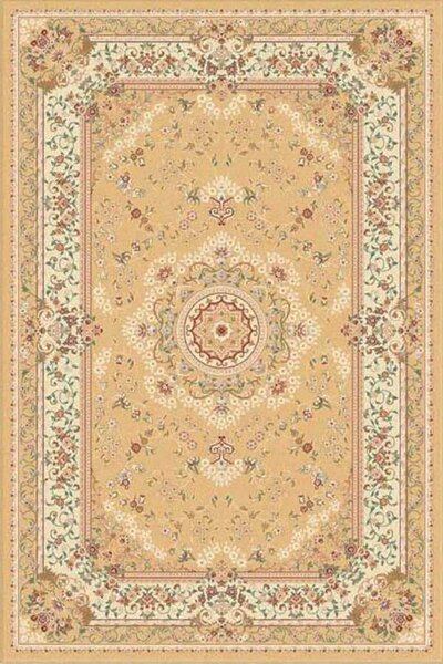 Бежов вълнен килим Палас - 160/230