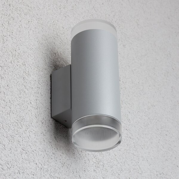 Brilagi - Екстериорен аплик MATERA 2xGU10/30W/230V сив IP54