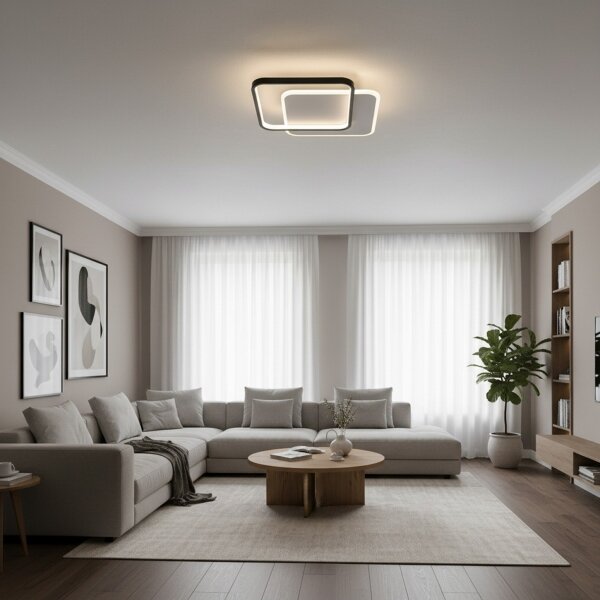 Brilagi - LED димируемо таванно осветително тяло FLARE LED/43W/230V 3000-6000K + дистанционно управление